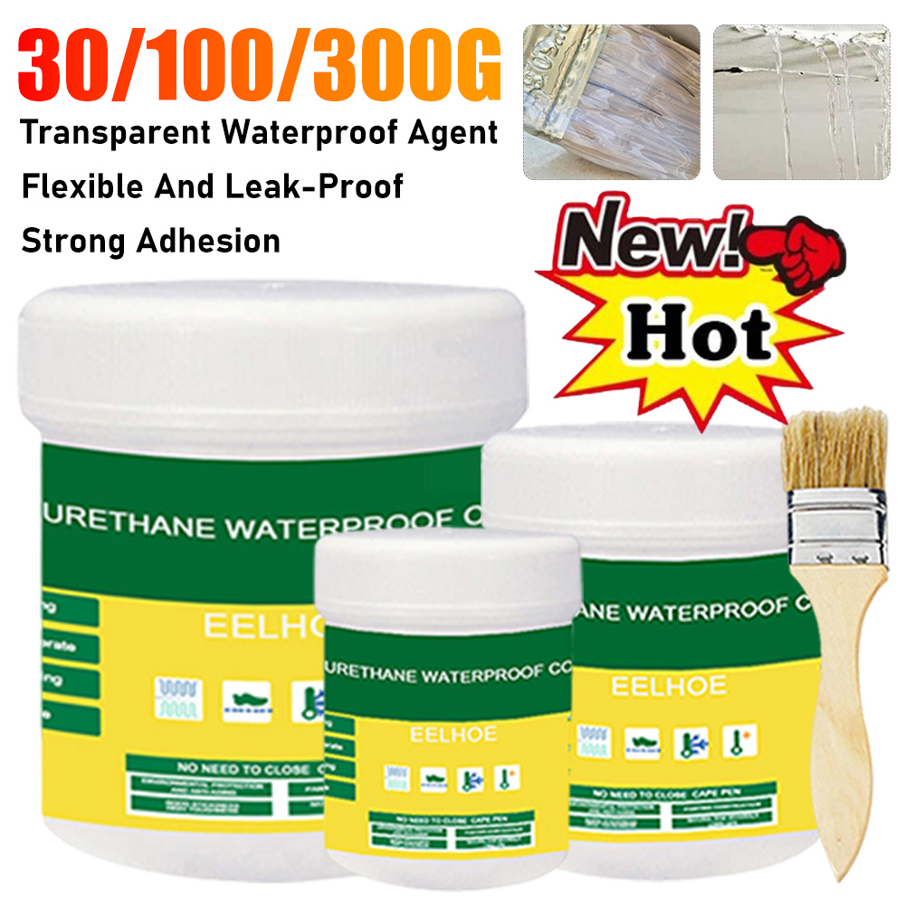30/100/300g Waterdichte Coating Kit Agen Clear Lekvrije Afdichting Gel Sterke Isolerende Kit Voor badkamer Dak & Muur Reparatie