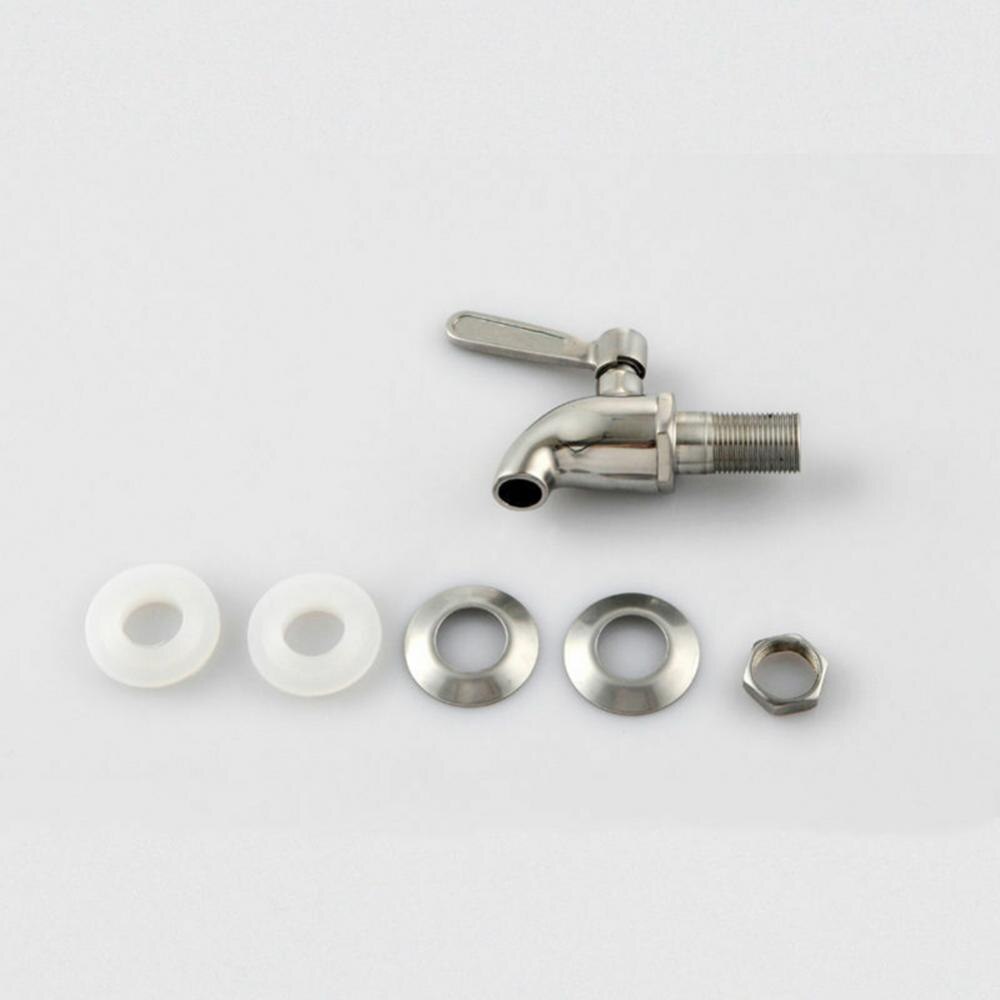 Drink Dispenser Tap Beverage Wine Barrel Faucet Spigot Water Stainless Steel Coffee Juice Taps Silver Faucet