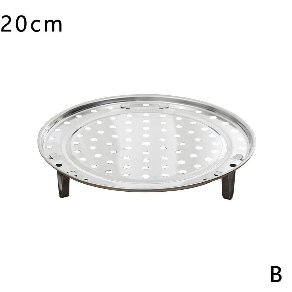 Kjøkken rustfritt stål damperstativ dampet risdumplings dampet brød fortykket spjeld 18-26cm spjeld: 20cm
