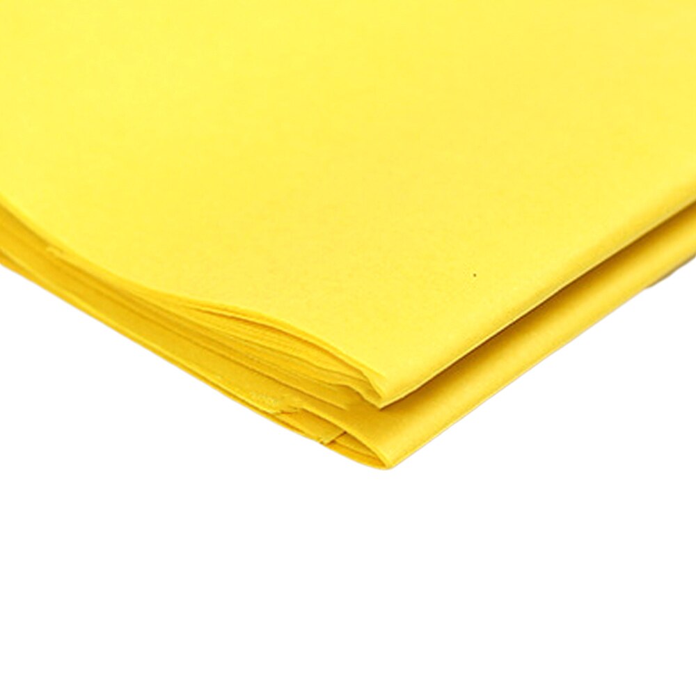 10pcs Decorative Origami Crinkled Crepe Paper Craft Diy Flower Make Wrapping Fold Scrapbooking Party Backdrop Decoration: Yellow