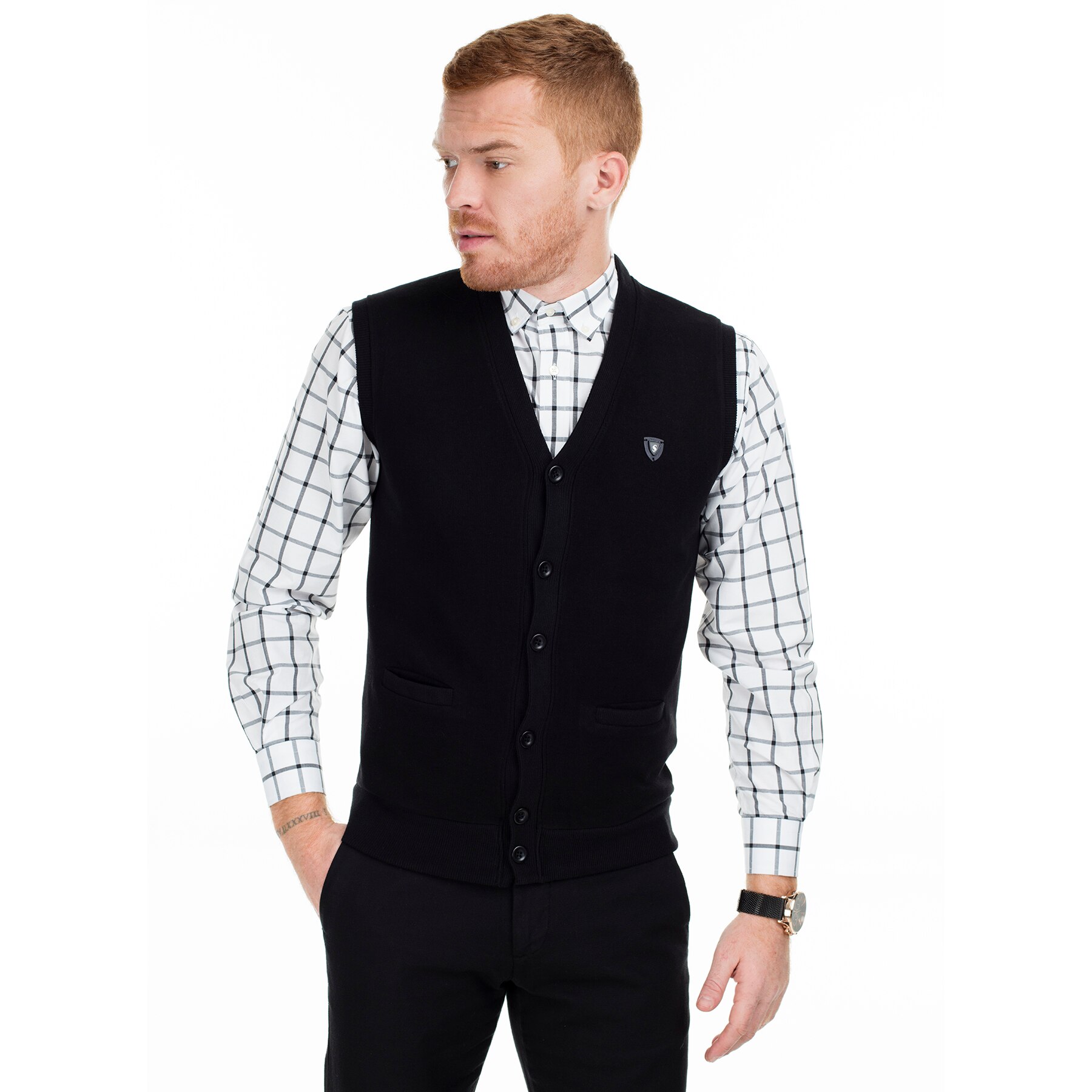 Sabri Özel botón Chaleco de hombre 4193106