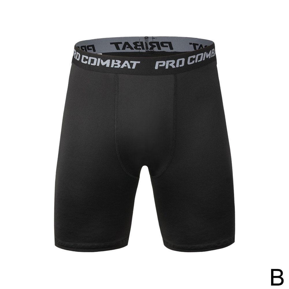 Pantalones cortos de culturismo para Hombre, bragas de gimnasio con entrepierna para entrenamiento físico, medias de compresión elásticas para músculos vivos, mallas ajustadas para Hombre: XXL / Azul
