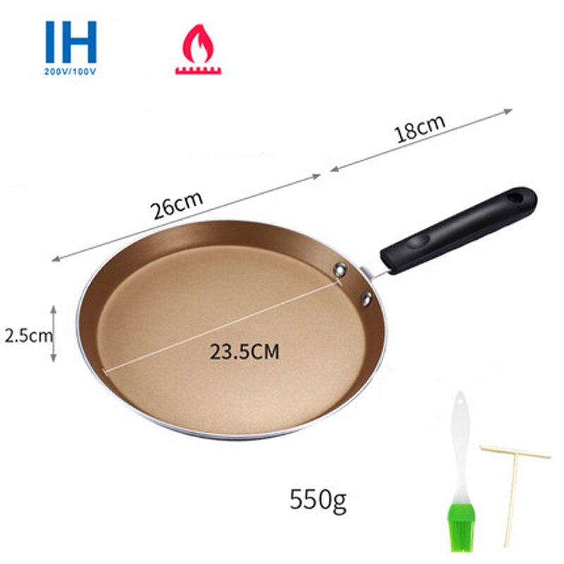Nonstick Pan Pan Pancake Pan Steak Frying Pan Melaleuca Cake Special Small Omelette Breakfast Pan Pancake Pan: 9
