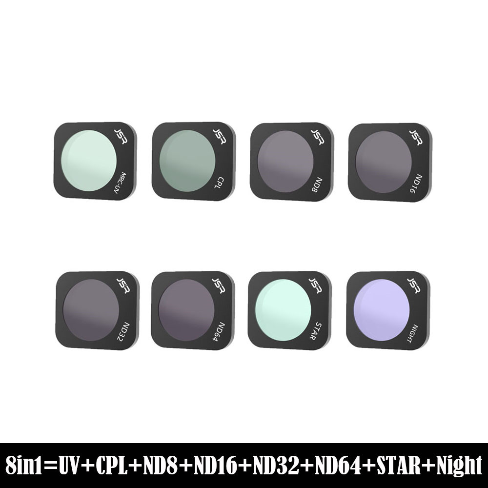 Filtro obiettivo per Hubsan ZINO Mini PRO CPL UV ND STAR filtro notturno lente vetro ottico ND8 ND16 ND32 ND64 accessori per Kit lenti HD: 8IN1