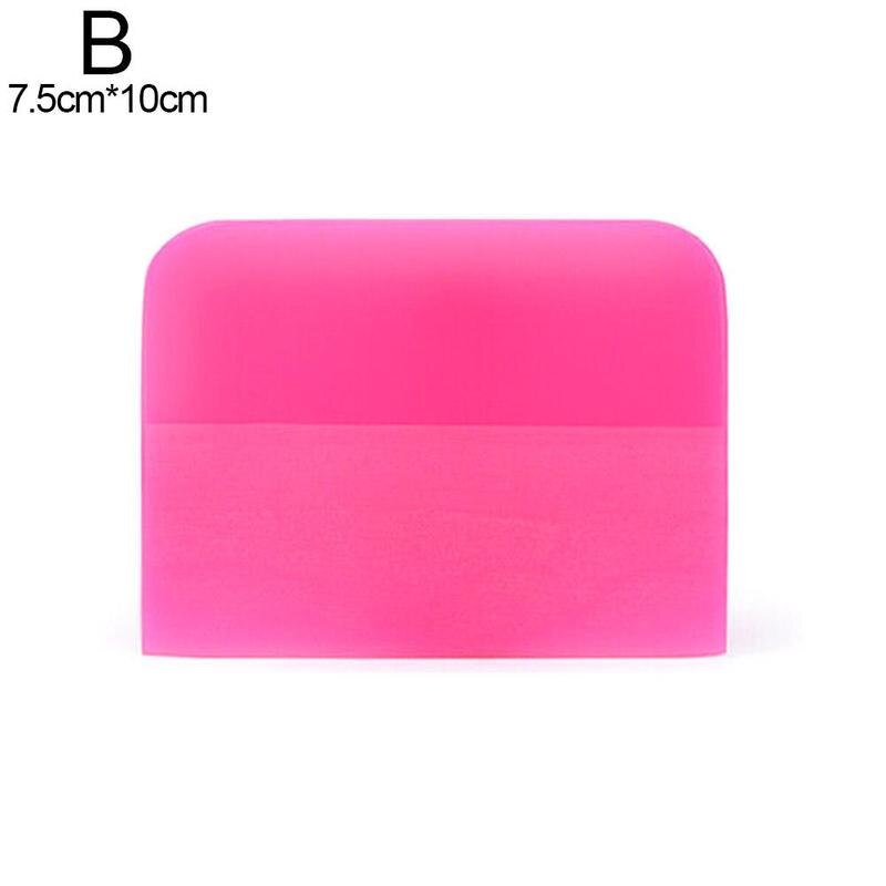 6.5/10/12x7.5cm Pink Scraper Soft Rubber Car Window Squeegee Tint Tools Glass Water Wiper Vinyl Wrap Blade for Auto Home Office: 7.5cmx10cm