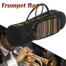 Portable Trumpet Bag Case Durable Soft Oxford cloth Padded Zippers Bag Storage Instrument Bags