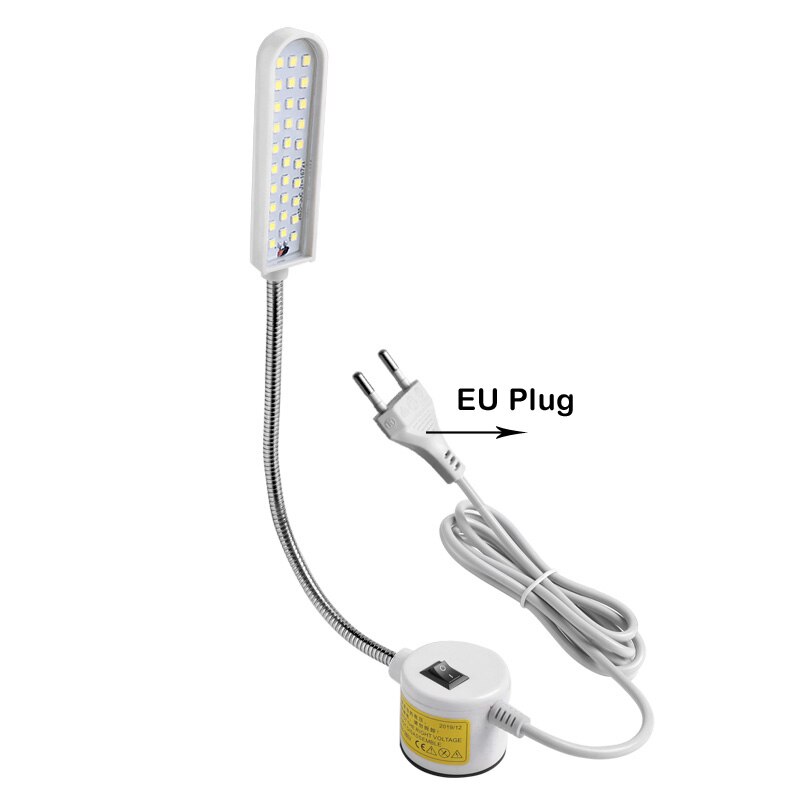 Magnet lampe SMD2835 30LEDS Multifunktionale flexibel Arbeit Lampe Mit Magneten Industrielle Lichter Für Drehmaschinen NäHenne Maschine Lichter: AC220V EU Stecker / 20 LEDs