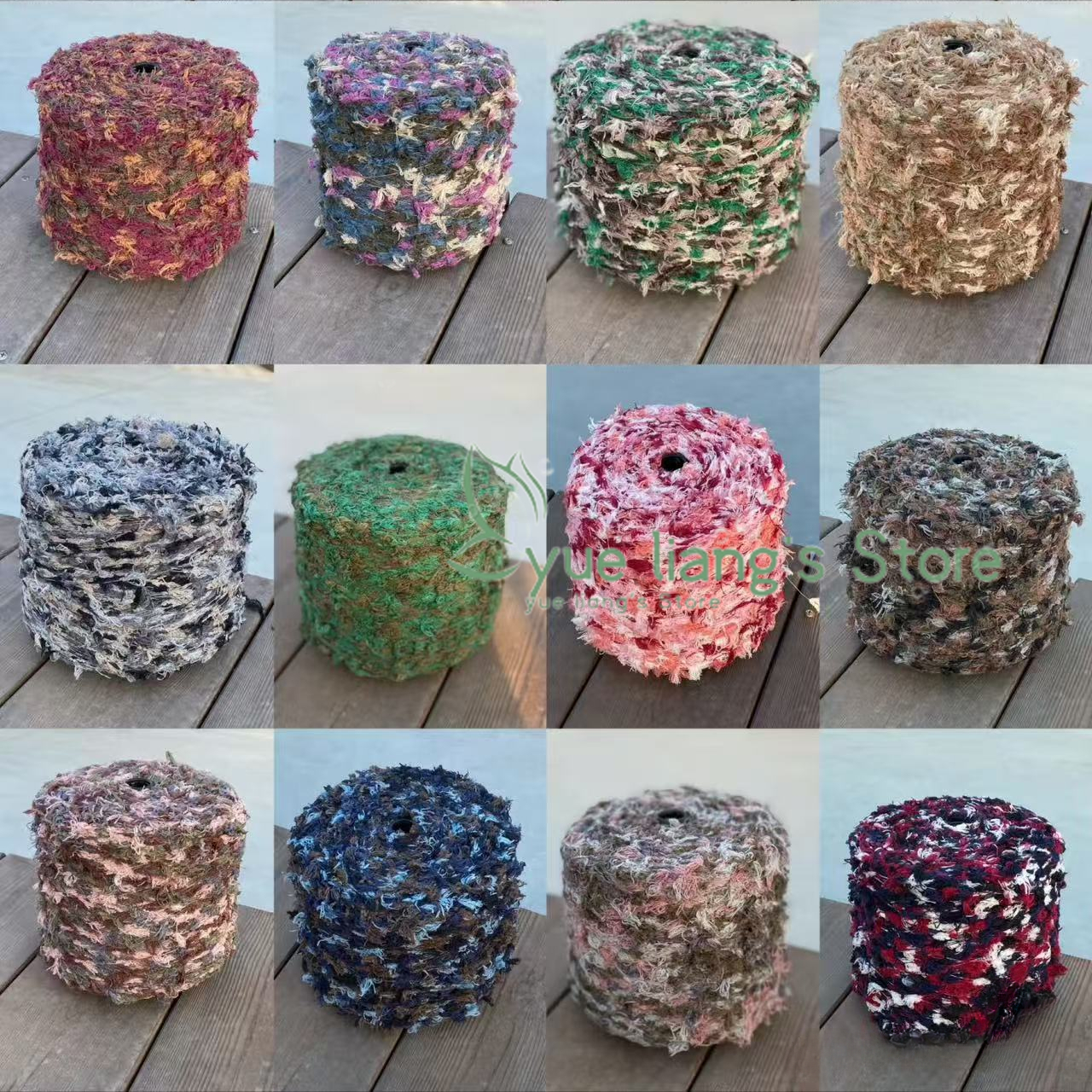500g de hilo destacado de ganchillo, hilo de frijol de plumas de palomitas de maíz, suéter suave y cómodo, bufanda, abrigo, bolsa, hilo mixto, hilo tejido a mano