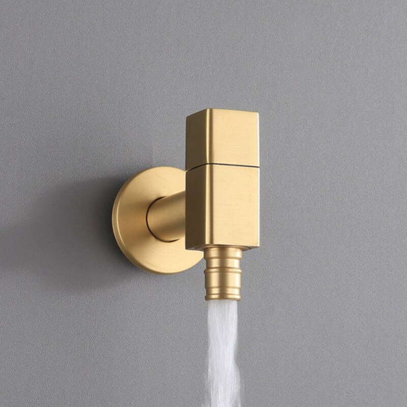 Válvula triangular para baño, válvula de llenado de agua fría única para grifo de lavadora de cocina, accesorios de baño