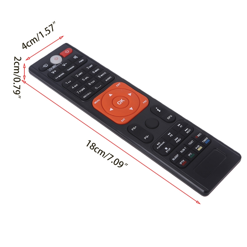 Replacement IR Remote Control Compatible with V8 NO VA/V8 PRO2/V8X/V8 UHD/V9 SUPER Smart TV Setup Box