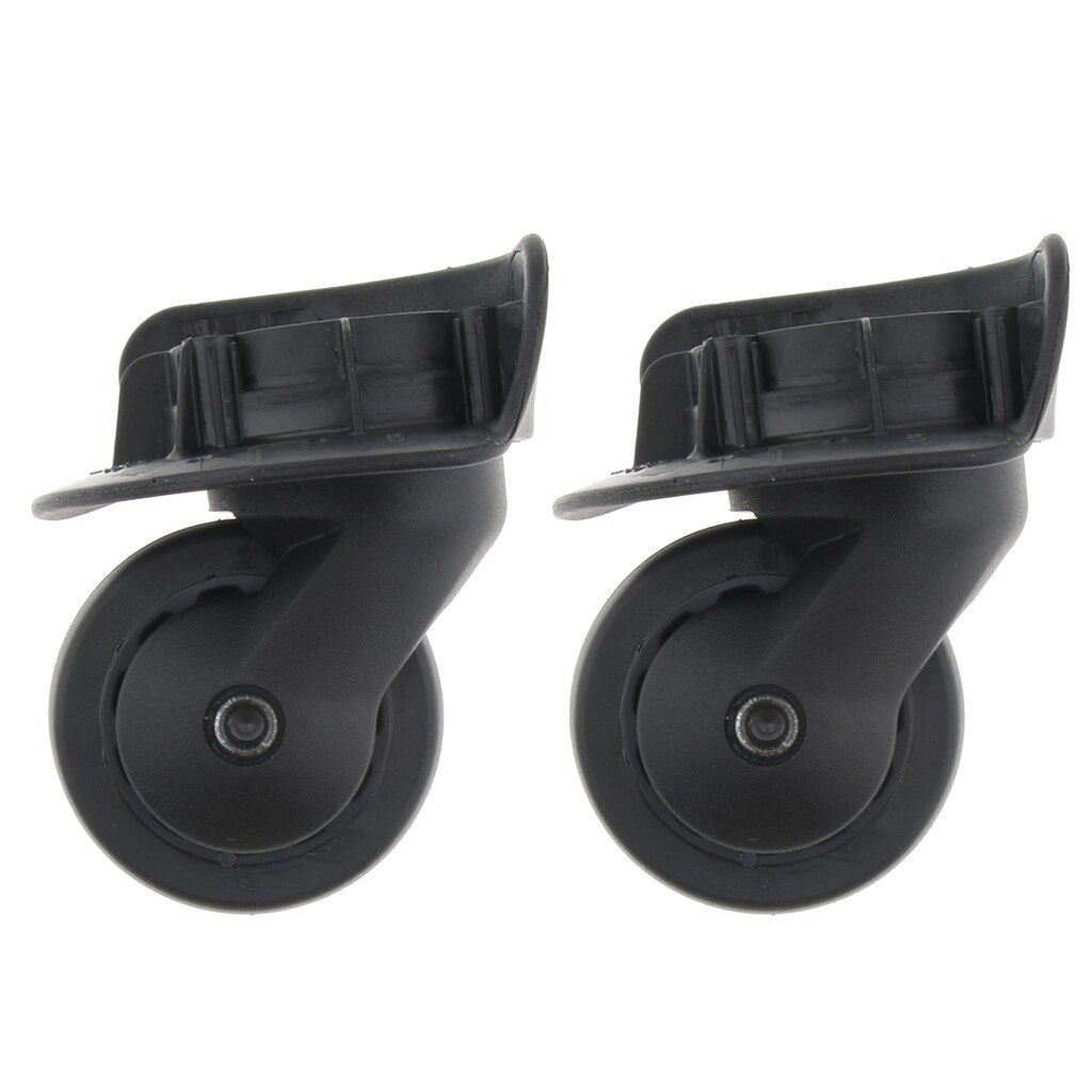 1 Pair Luggage Wheels Replacement Universal Trolley Fixed Casters - Flexible and （A65-Small Size）
