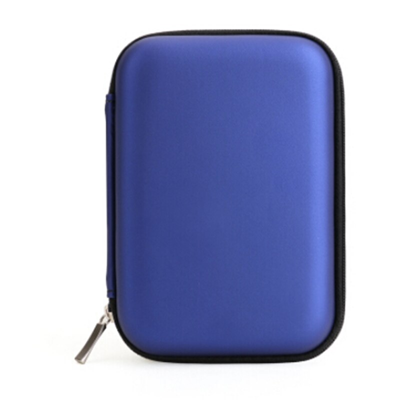 Hard Carry Bag Compartiment Case Bag Pouch Bescherming Voor 2.5 "Hdd Harde Schijf: Blauw