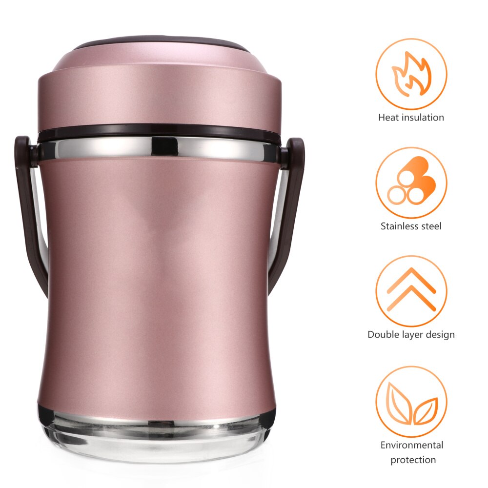 1Pc 1910ml Portable Large Capacity Insulation Food Storage Container