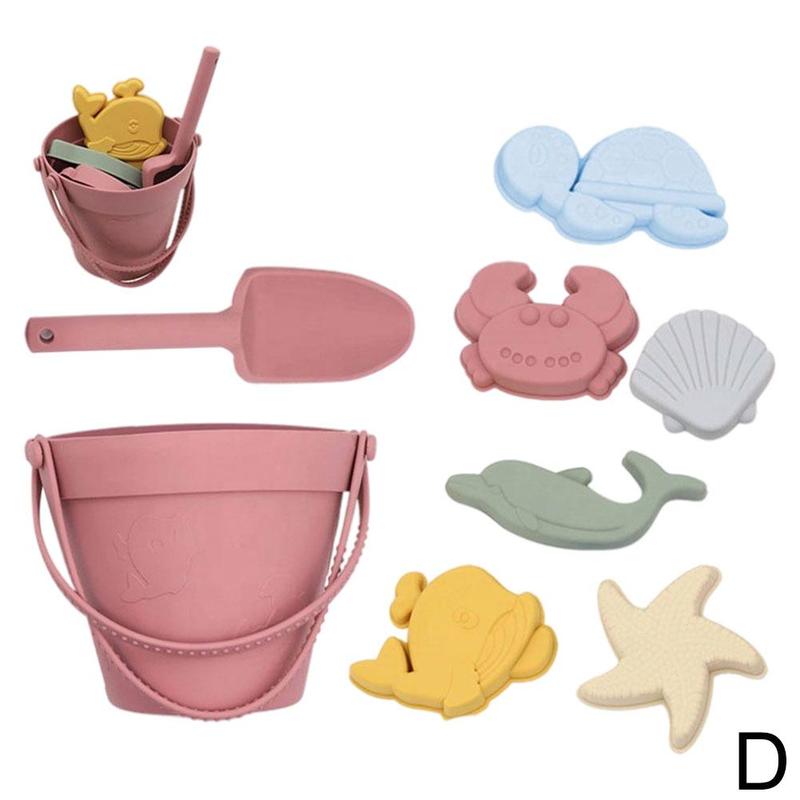 Children Summer Toys With Cute Animal Model Ins Seaside Beach Toys Rubber Dune Sand Mold Tools Sets Baby Bath Toy Kids Swim Toy: D