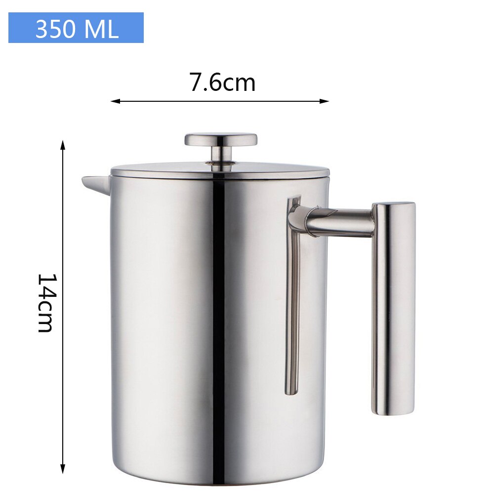 French Press Coffee Maker Perfect for Morning Coffee (34 oz), Heat Resistant , portable coffee maker: 350 ml