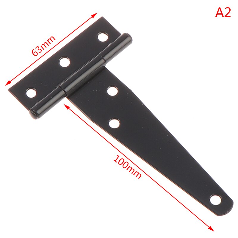 Iron Tee Hinge Black T hinges Cabinet Hinge Garden Shed 2-12inch Wooden Door Gate for Light Gates Doors Furniture Hardware: 2