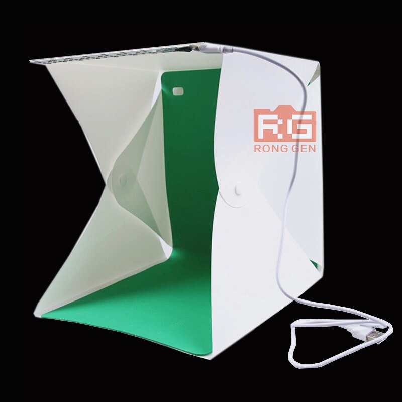 Lightbox Mini softbox LED Photo Studio Light box with Black White Green red Background for Studio Product photography