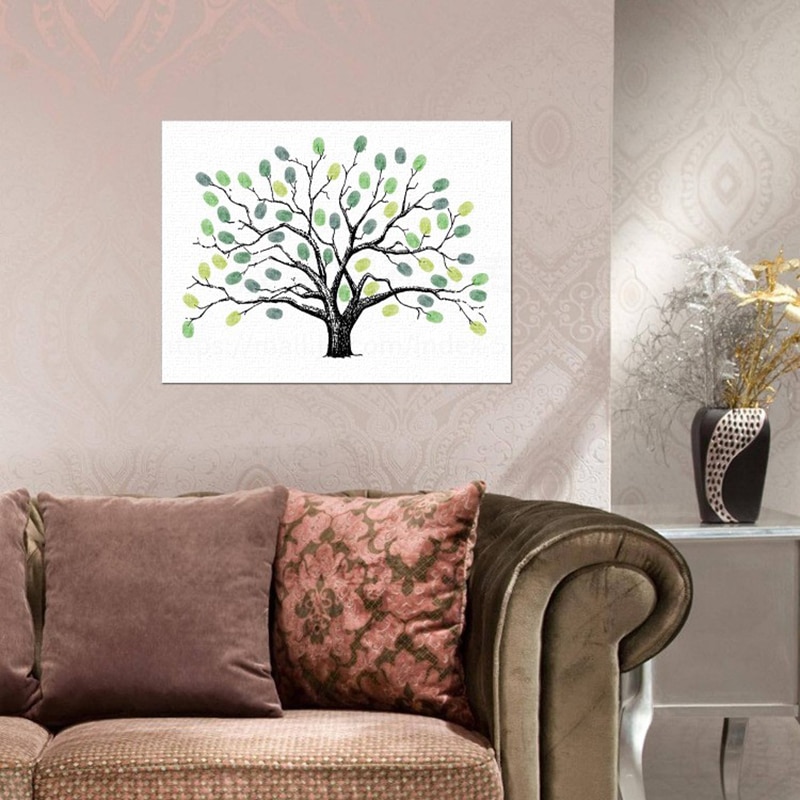 30*40cm Fingerprint Signature Guest Book for Wedding Party My First Holy Communion Sign Book Girls Boys Baptism No frame