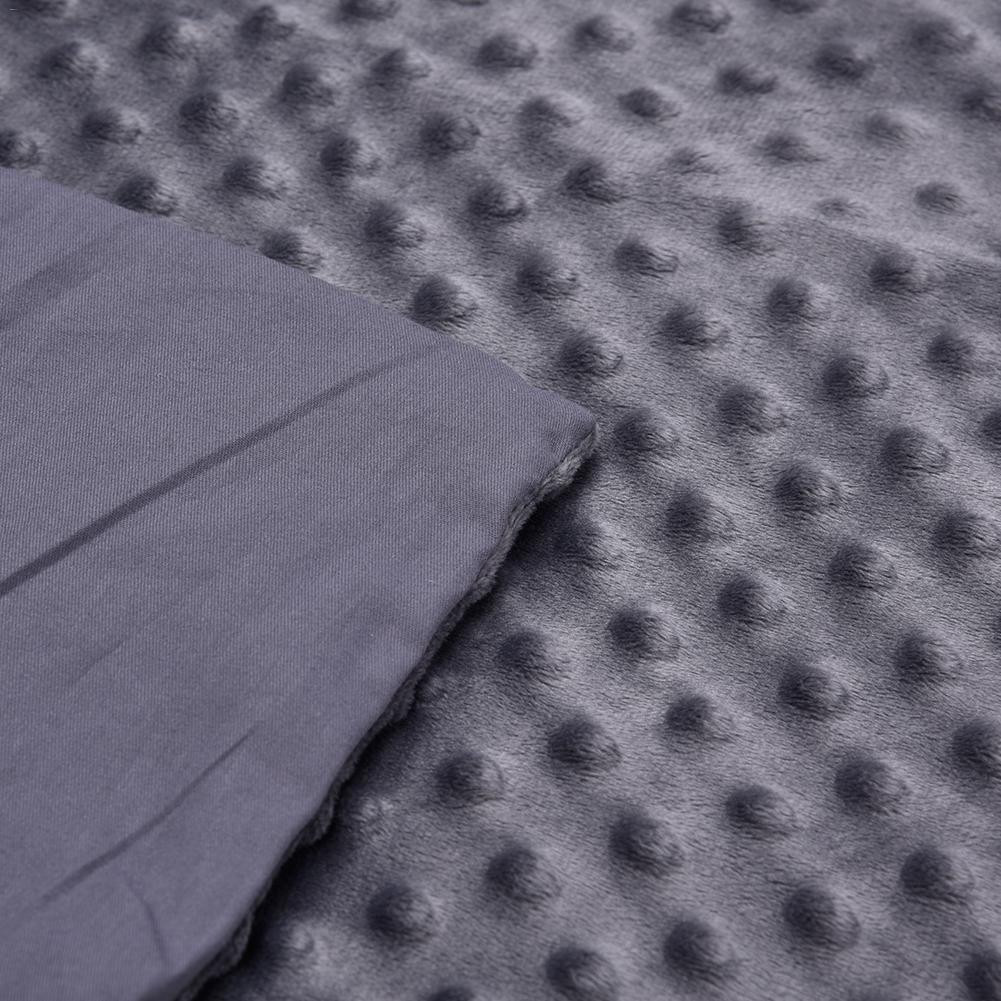 Couverture de couette en velours de cristal de couverture de gravité pondérée par coton couverture de sommeil respirante douce pour la couverture de gravité de décompression adulte