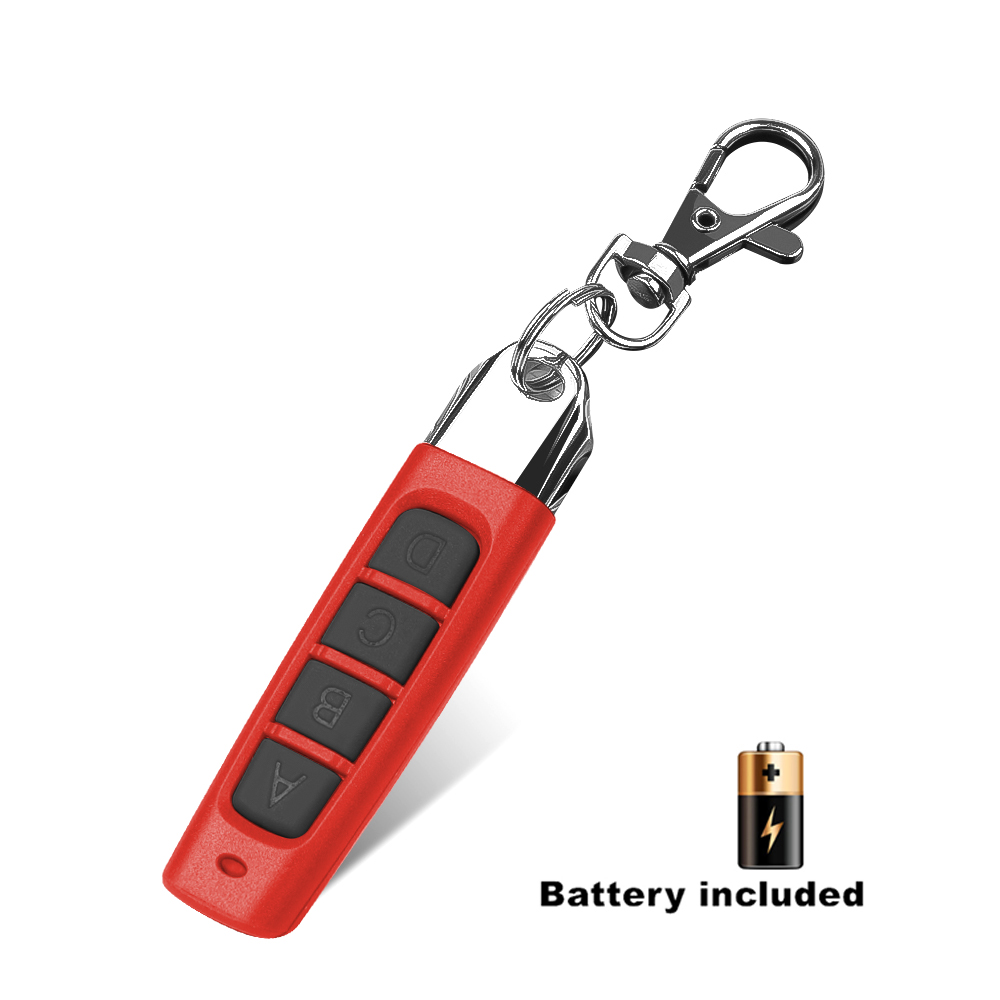 433MHZ Remote Control 4 CH Garage Gate Door Opener Remote Control Duplicator Clone Learning Rolling Auto Code Car Key 433.92mhz: PURPLE