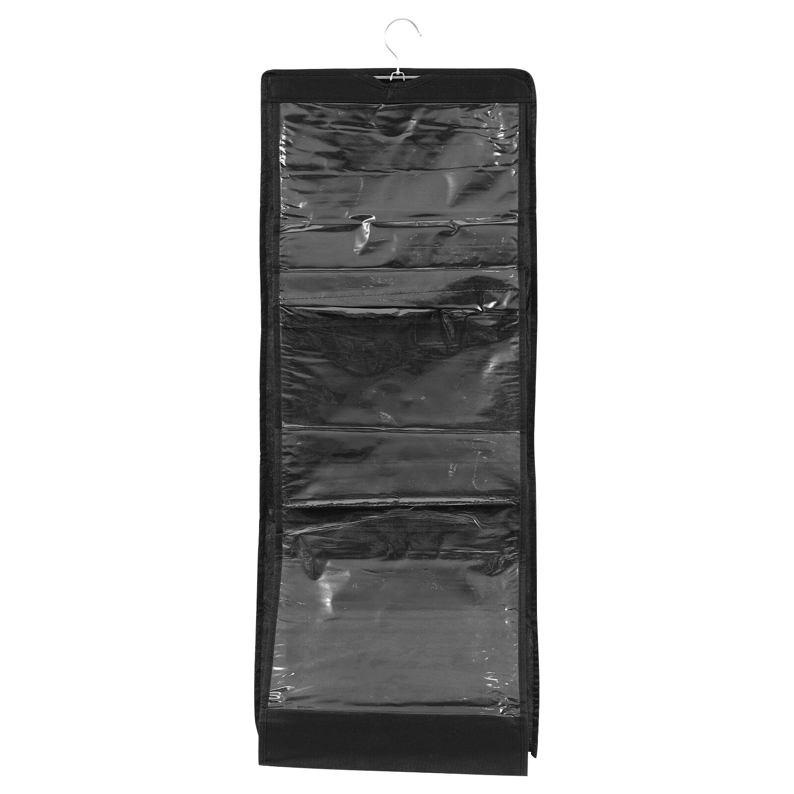 Wardrobe Purse Hanger Hanging Handbag Organizer Space Saving Closet Organizer: Black