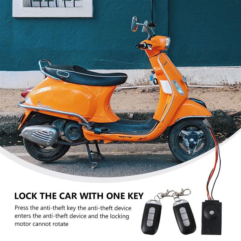 Electric Car Alarm Wireless Remote Control Alarm Suitable For 48V~60V Electric Control Lock Vibration Alarm