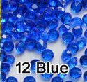 1000 st 4.5 mm bröllopsfest dekoration diamant konfetti bord scatters dekoration akryl kristaller blå med silver