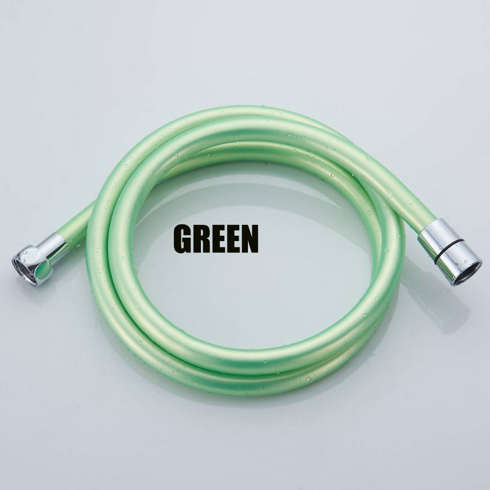 1.5M Pvc Flexibele Doucheslang Bad Douche Set Accessoires Explosieveilige Buizen: GREEN