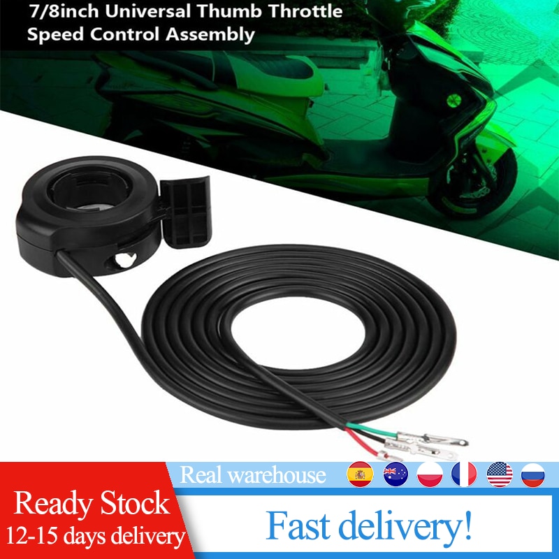 Elsykkel gasshåndtak tommelgasshastighetskontroll venstre høyre håndtak til elsykkel elsykkel scooter gasshåndtak