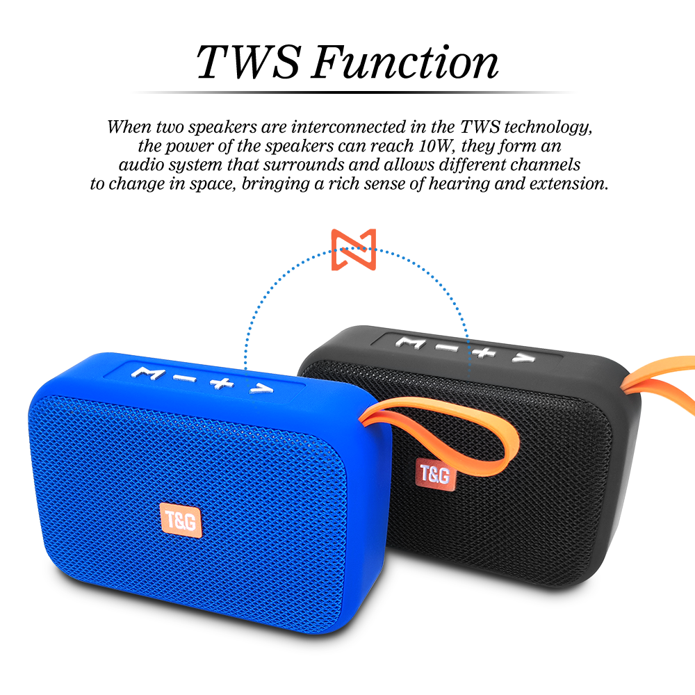 TG506 Speakers Portable Mini Speaker Wireless HIFI Speaker Soundbar Outdoor Loudspeaker Support TF Card FM Aux vs TG182