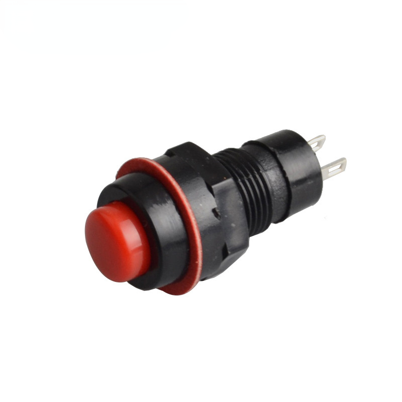 Spring return push button switch 10mm Normally Open no-fixed switch , momentary push button Latching Push Button 6pcs