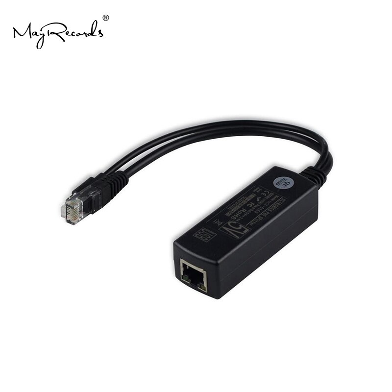Popular PoE Splitter Power Over Ethernet 48V to 5V 2.4A Micro USB Adapter 12W