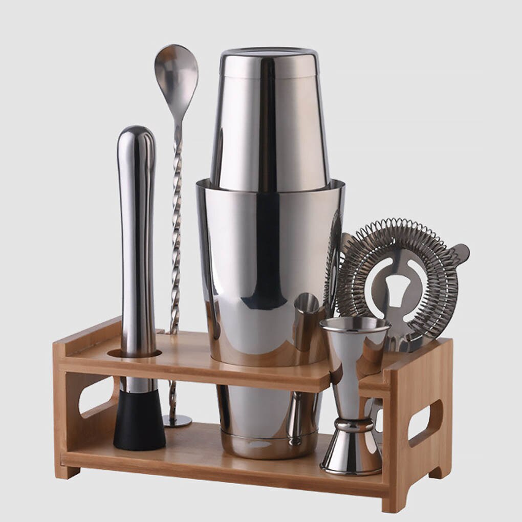 Cocktail Shaker Barman Kit 10Pcs Rvs Cocktail Zeef... Grandado