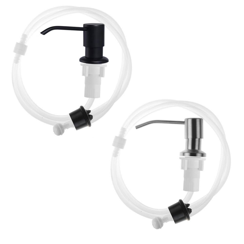 47 Inch Sink Soap Dispenser With Extension Tube Kit Bottle Replacement For Kitchen Sink Metal Under Deck Counter In Sink Mounted