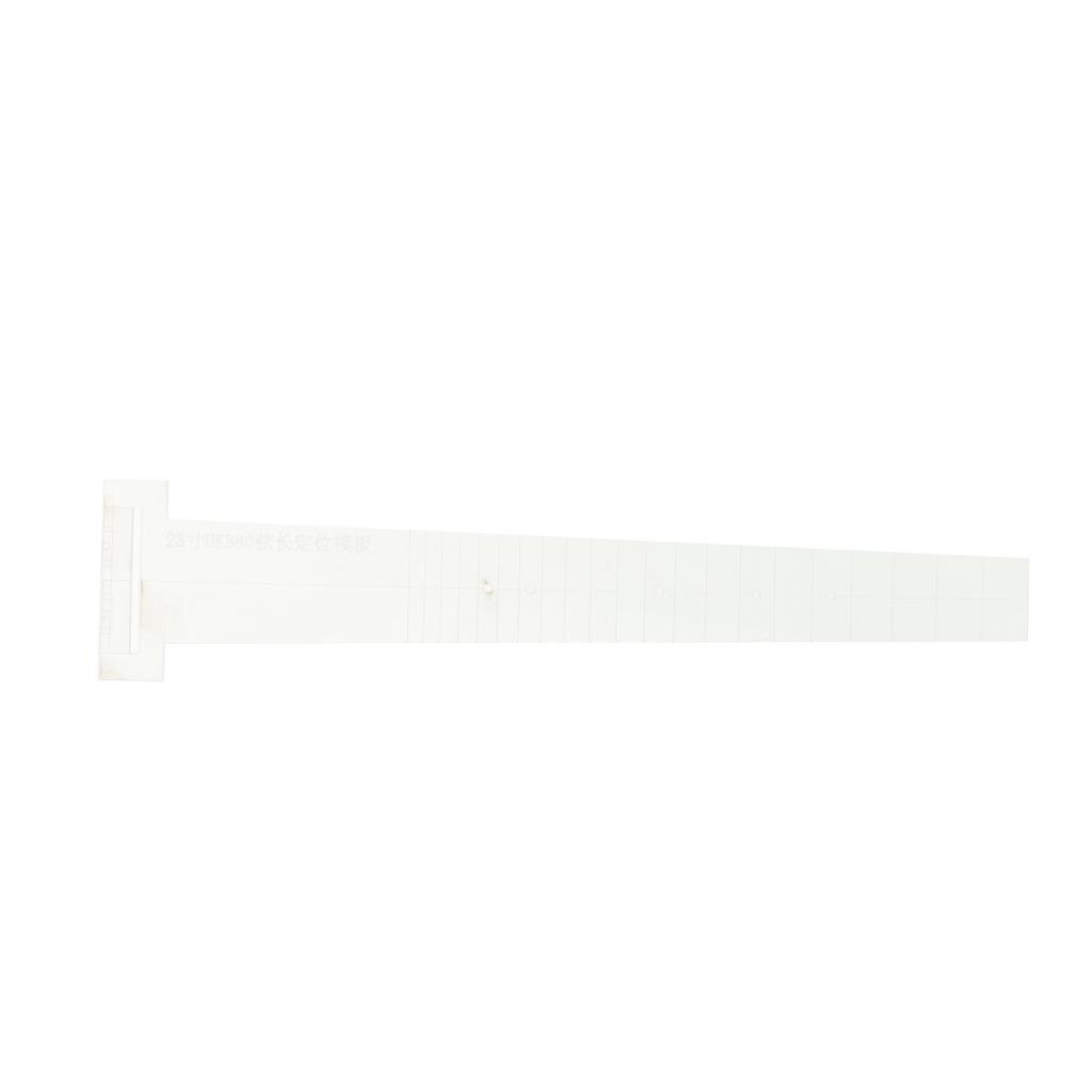 23/26 zoll transparent Gitarre Griffbrett Brücke Schablone Schimmel Luthier Werkzeug: 23Zoll 