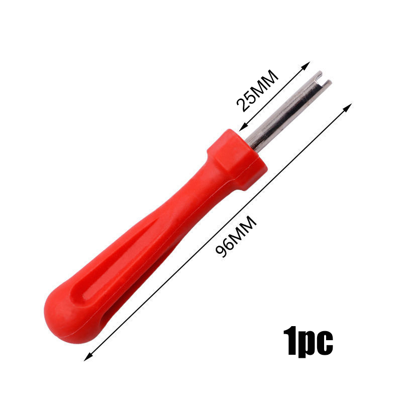 Portable Tire Valve Core Remover Installer Tool Removal Tool Car Bike Bicycle Motorcycle Tire Repair Tools Wrench Screwdriver: Red