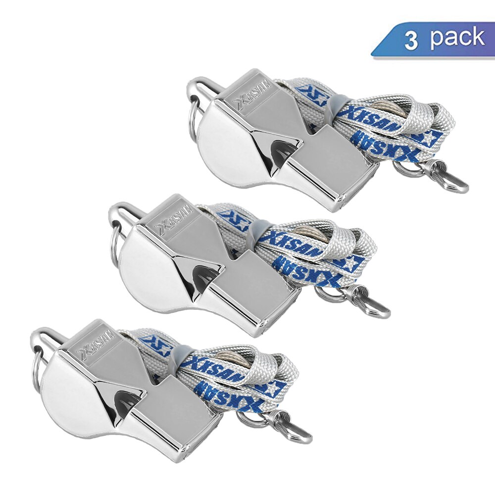 3 stuks buitenfluitjes met koorden scheidsrechtersfluitjes sportfluitjes voetbal basketbal metalen fluitjes buitengereedschap