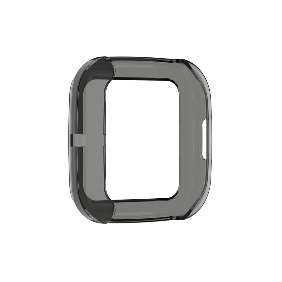 FIFATA Protective Shell For Fitbit Versa 2 Case Smart Watch Screen Protector TPU Cover For Versa2 Protection Frame Accessories: Black 2