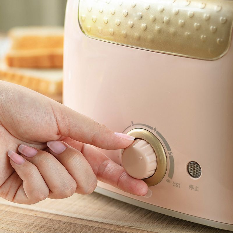 Tostadora automática de acero inoxidable de 2 rebanadas, máquina de sándwich de pan de calentamiento rápido