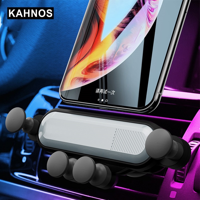 Suporte do telefone do carro de gravidade,, saída de ar para iphone xs max samsung