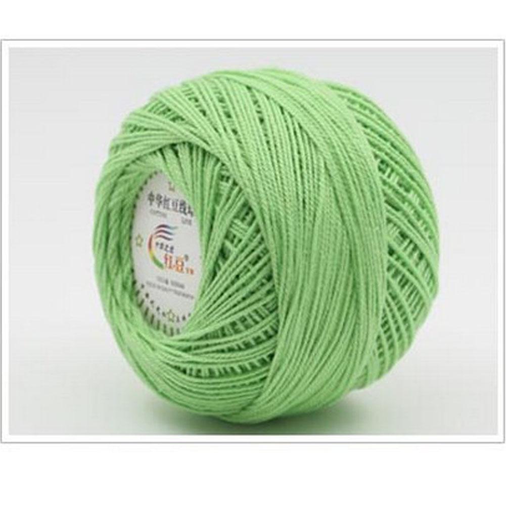 Bricolage coloré dentelle fil fil fil au Crochet 100% coton fil à tricoter à la main fil Machine à coudre ligne numéro 3 bébé fil: 23 fruit green