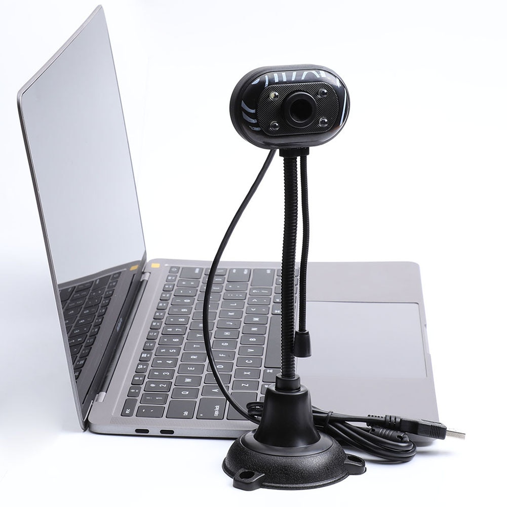 MIC Webcam Camera Computer PC Laptop USB 2.0 HD Video Microphone Space-saving for School Office Working Ornaments