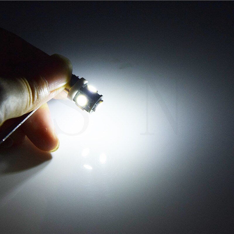 2 uds 6V E10 5050 5 SMD luz LED trasera de coche luz de lectura de marcha atrás blanco cálido hielo azul Rosa verde amarillo rojo