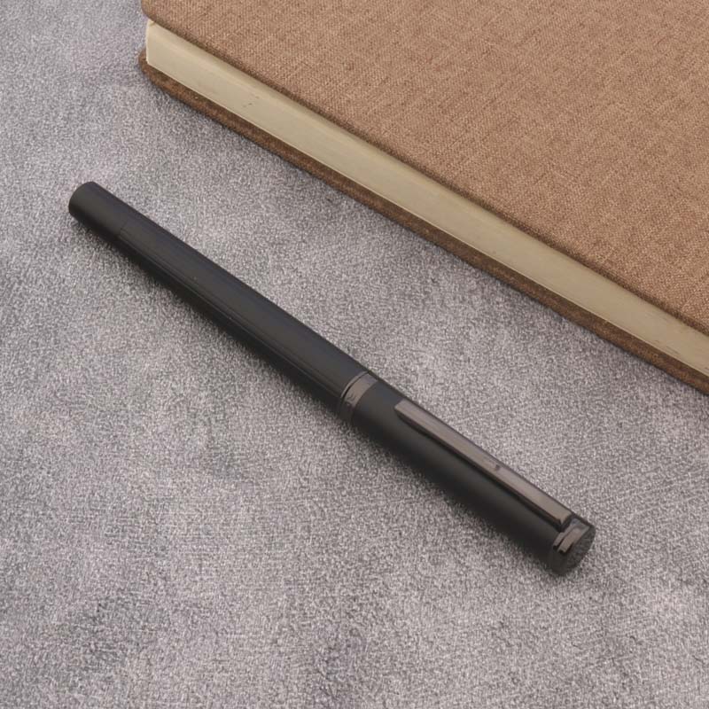 JinHao 88 Fountain Pen Frosted Black Nib EF F Business Office School Supplies Writing Ink Pens