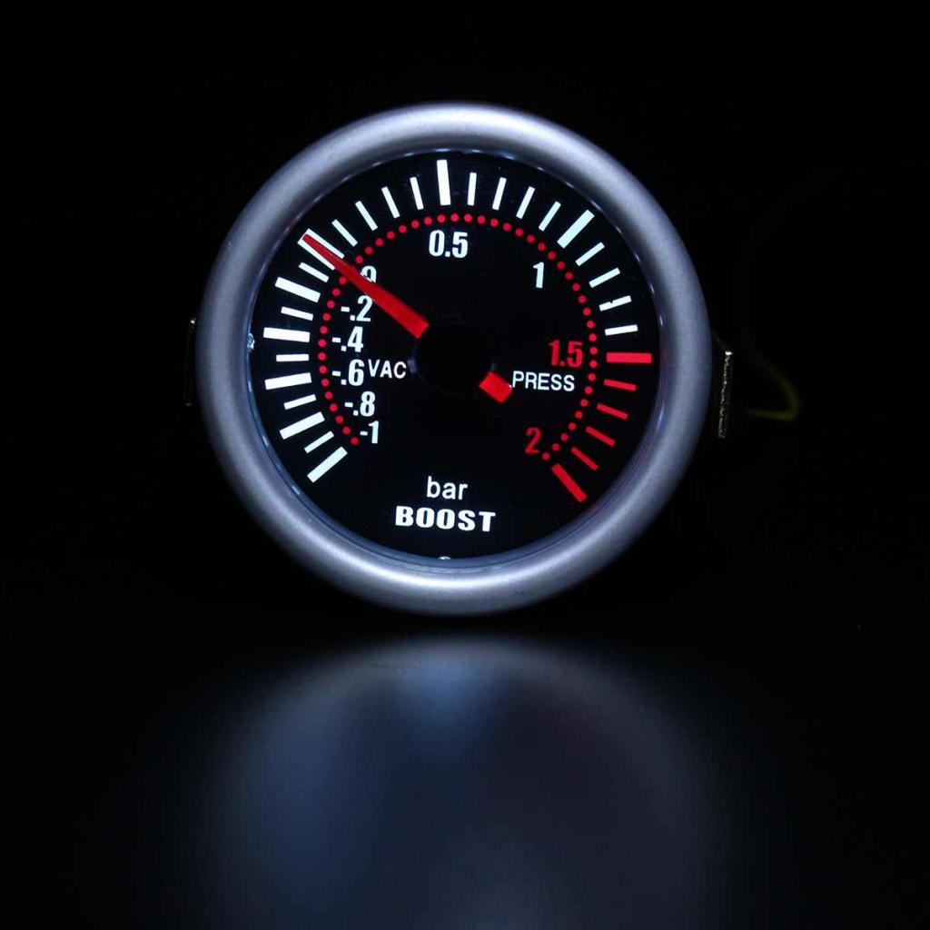 2" 52mm Car Turbo Boost Bar Meter Red LED Light Universal High Sensitivity