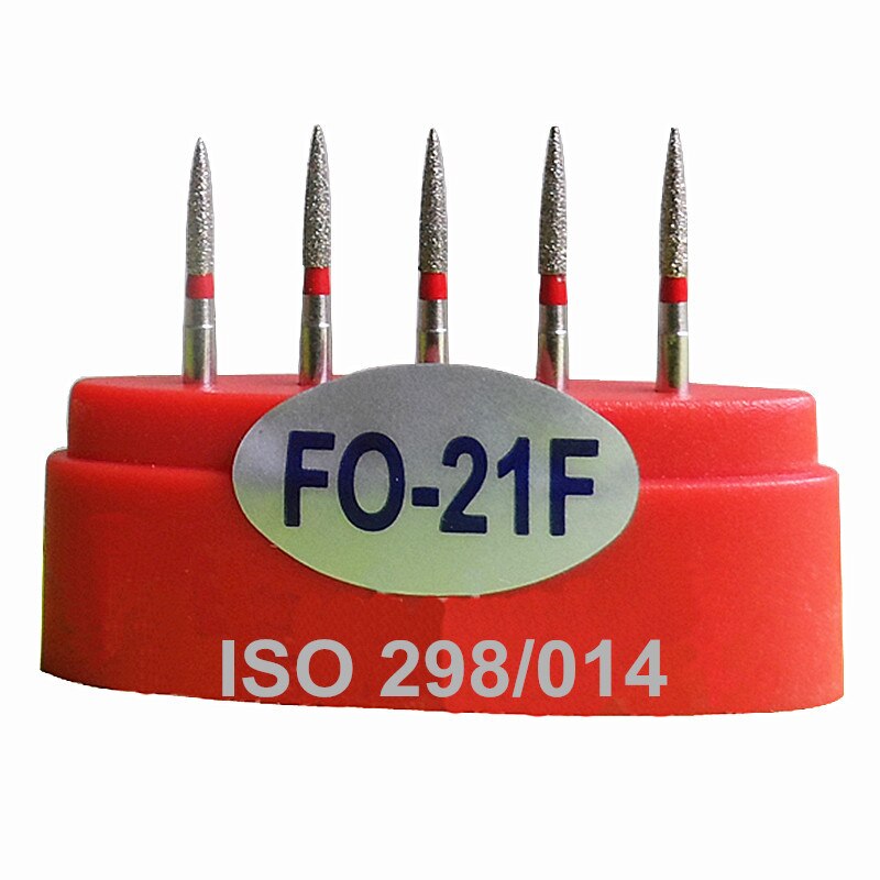 15 stücke FO-21F Zahn Labor Materialien Diamant Bohrer FG 1,6mm hoch Geschwindigkeit Handstück Mittel Zahnarzt Produkte