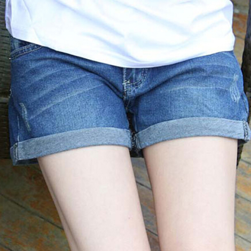 Denim barsel shorts sommer tøj til gravide kvinder tøj graviditet tøj korte jeans maternidade bukser gravida