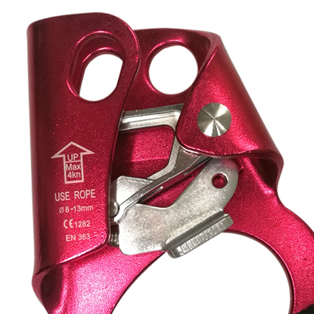 Left Right Rock Climbing Hand Ascender Riser For 8-13mm Rope Hand Grasp Ascender Rescue Caving Mountaineering Tree Climber Equip