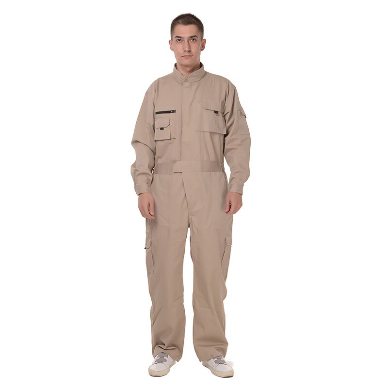 100% Katoen Rode Werken Overall Industriële Werkkleding Kleding Monteur Overall Voor Mannen: Khaki / S-165-88