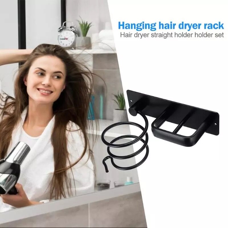 Föhn Rack Badkamer Organizer Droger Hanger Washroom Levert Air Blower Rack Föhn Houder